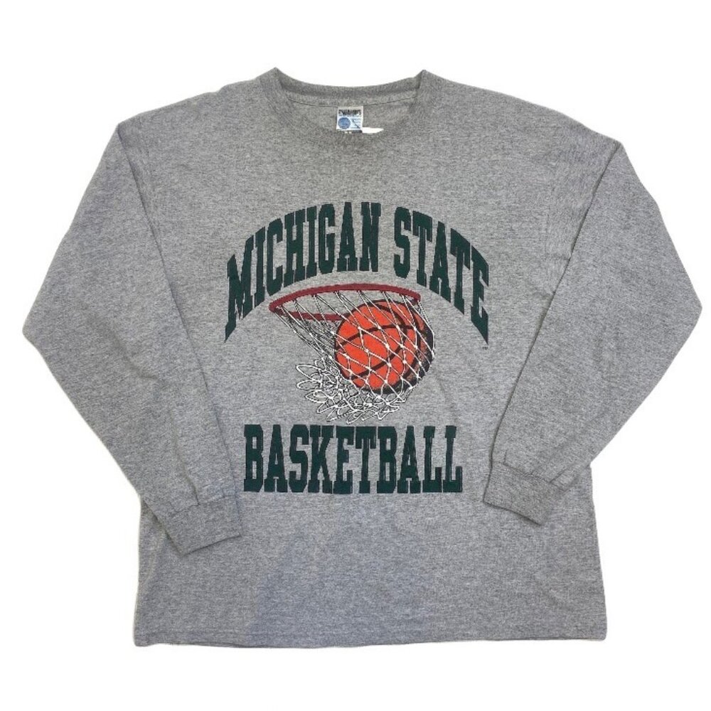 L | Vintage Michigan State Basketball Long Sleeve